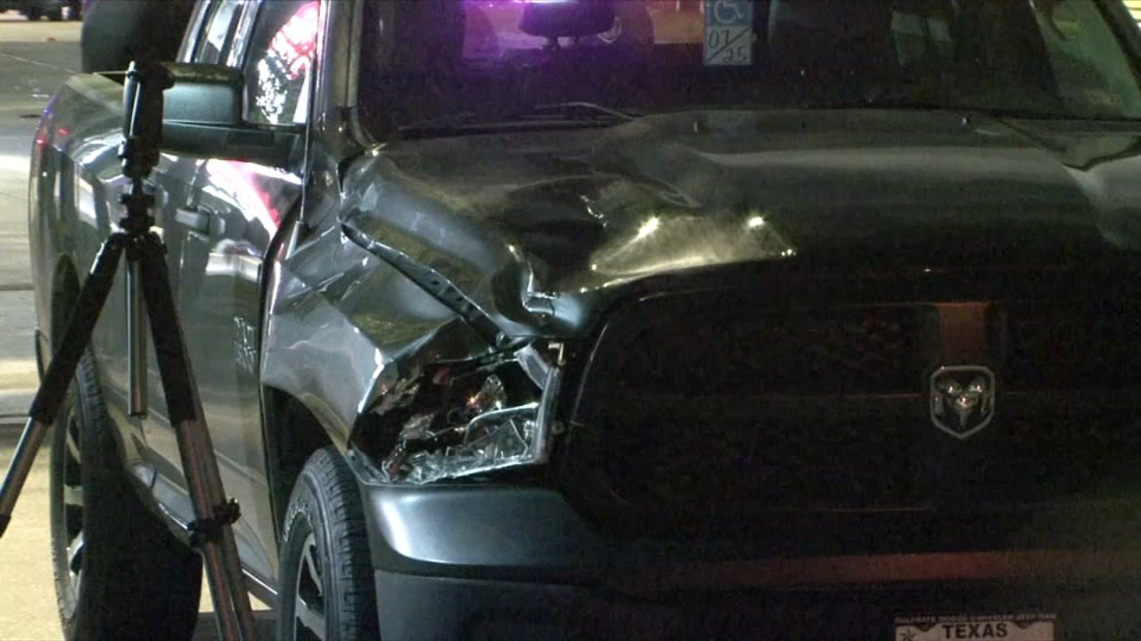 Pickup Truck Runs Over Pedestrians in Houston